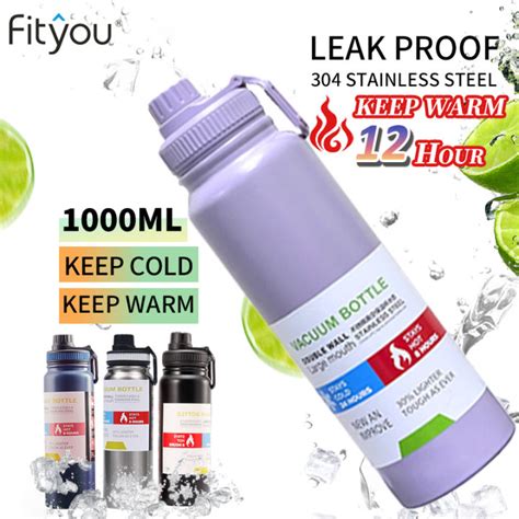 Fit You 600 800 1000ML Stainless Steel Thermos Insulate Vacuum Tumbler Vacuum Cup Hot And Cold