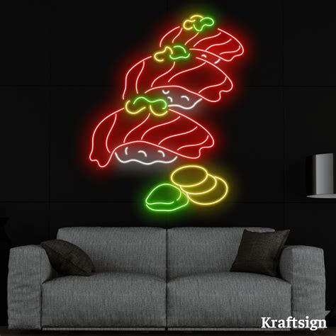 Craftnamesign Sushi Neon Signs Sushi Restaurant Decor Sushi Led Signs