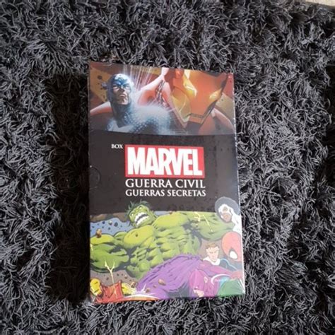 Marvel Box Guerra Civil E Guerras Secretas Shopee Brasil