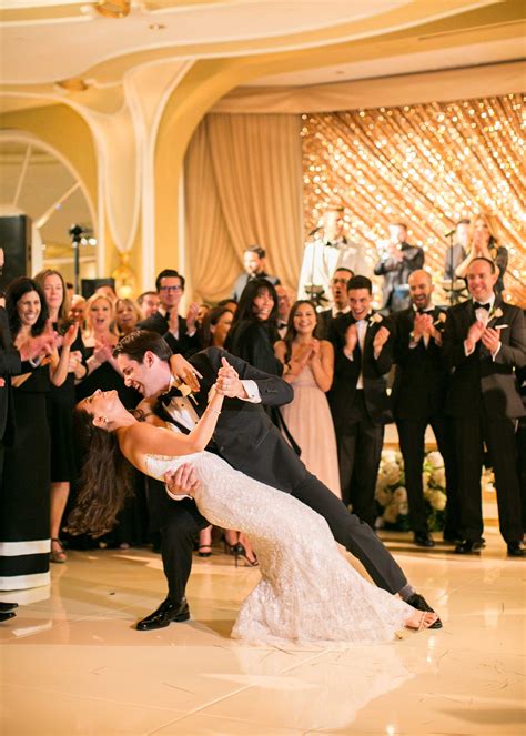 Bride & Groom Dip During First Dance