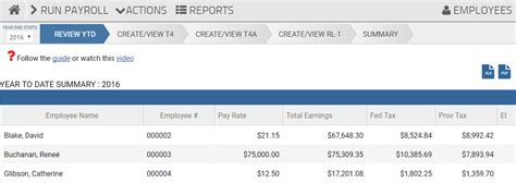 Creating T4 T4a And Rl 1 Tax Slips Paymentevolution Support