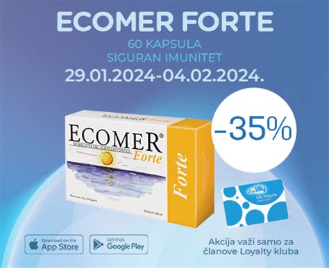 Ecomer Forte 60 Kapsula 35 Lilly Drogerie OnLine