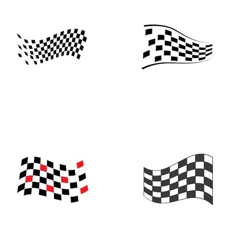 Premium Vector Race Flag Icon Design