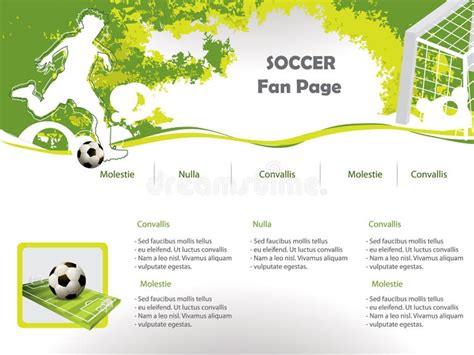 Football Soccer Template Editable Ball Stock Illustrations 683