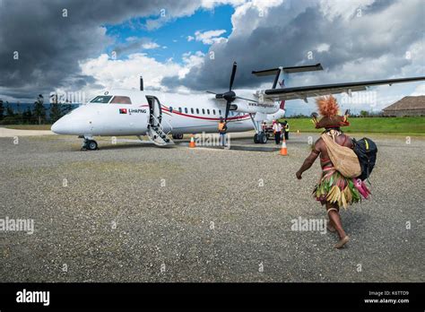 Papua New Guinea, Papua New Guinea, Hela Province, Tari, airport Stock ...