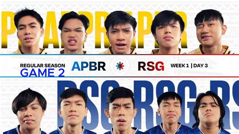 RSG PH VS APBREN GAME 2 MPLPH S12 WEEK 1 YouTube