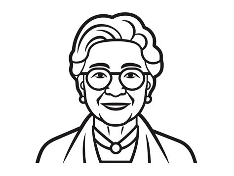 Courageous Rosa Parks Coloring Page Coloring Page