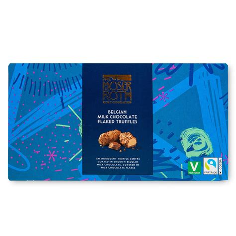 Belgian Milk Chocolate Flaked Truffles 200g Moser Roth ALDI IE