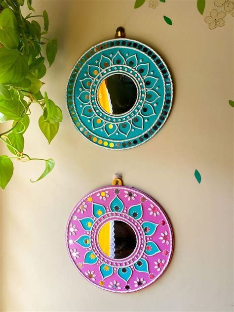 Circular Mirror Wall Hanging