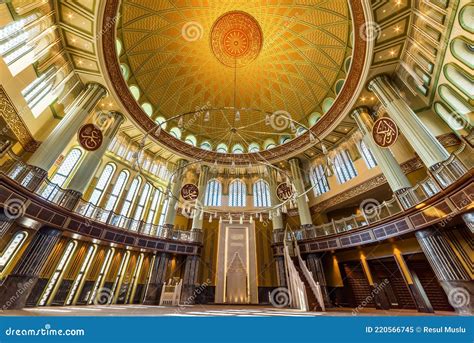 Taksim Mosque Interior View In Istanbul Turkey Stock Image Image Of