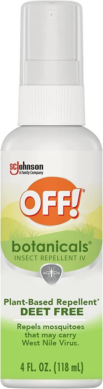 Off Botanicals Deet Free Insect Repellent Plant Based Mosquito