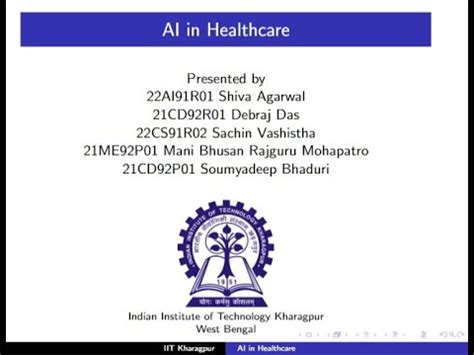 Ai In Healthcare Group Shiva Agarwal Debraj Sachin Mani