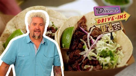 Guy Fieri Eats Pork Sisig Tacos In San Francisco Diners Drive Ins