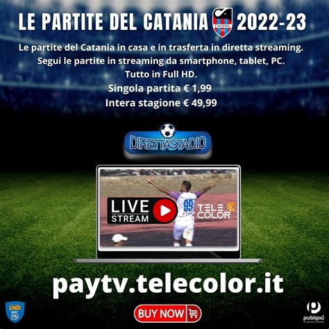 Ufficiale Catania Partite Anche In Streaming A Pagamento Su