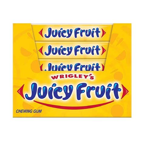 Wrigleys Juicy Fruit Slim Yellow Pack Case 10 Units Mexmax