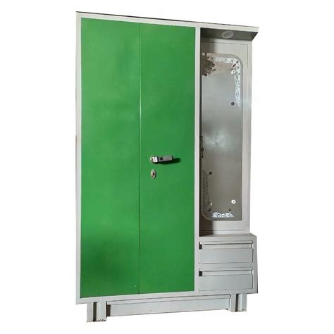 With Locker Stainless Steel Double Door Almirah With Mirror At Rs