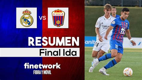 Resumen Del Real Madrid CF Castilla CD Eldense 1 1 YouTube