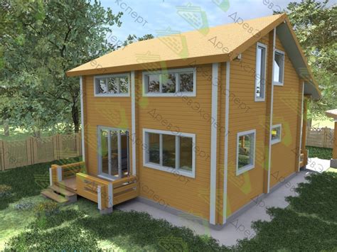 Проект Дом из бруса Б-99 цена 1168000 105 м² Отзывы, фото Брусовое ...