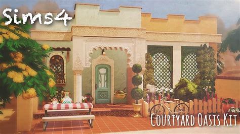 Courtyard Oasis Kit Oasis Springs Small House Sims4 シムズ4 No CC