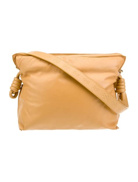 Loewe 2022 Puffer Flamenco Knot Clutch Neutrals Shoulder Bags