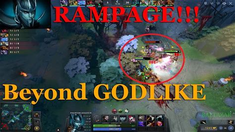 Dota Phantom Assassin Beyond Godlike Rampage Youtube