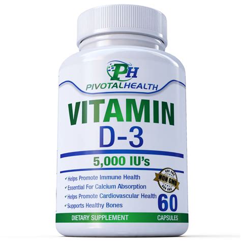 Vitamin D Iu S Capsules Pivotal Health