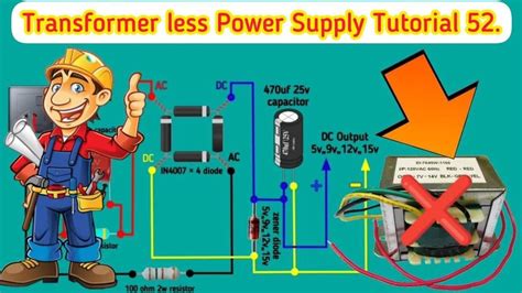 Wiring To Convert Ac To Dc Without The Need For A Transformer