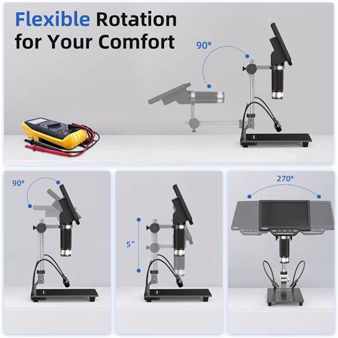 Buy Tomlov Dm Hdmi Digital Microscope Inch Microscope With Screen