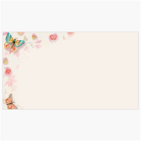 Butterfly And Roses Business Cards Cut To 2x35 Theroyalstore