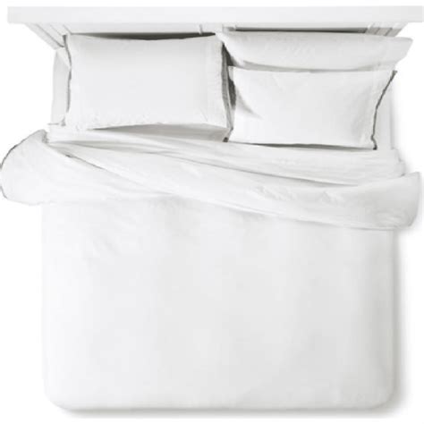 Fieldcrest Modern Hotel Duvet Cover And Sham Set Queen White And Blue