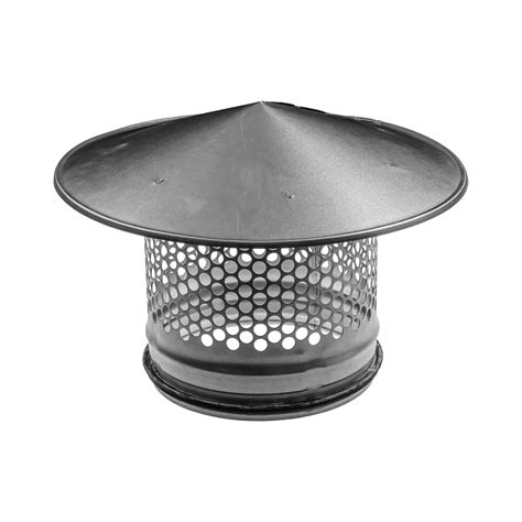 Snapklik 6 Inch Round Roof Rain Cap HVAC Vent Galvanized Steel