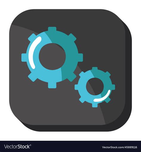 Settings App Icon Royalty Free Vector Image Vectorstock