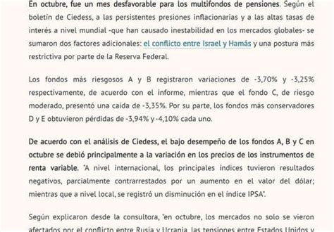 Ciedess en DF Todos los multifondos cierran octubre con pérdidas y