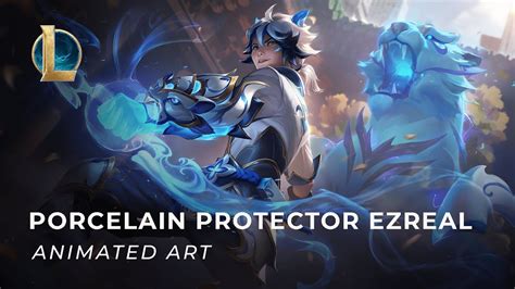 Porcelain Protector Ezreal Animated Art Fan Made YouTube