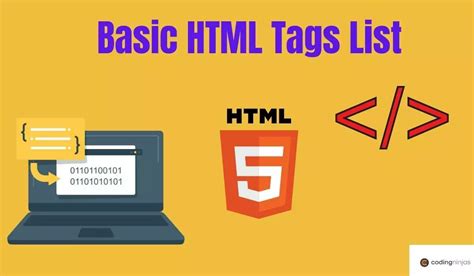 basic html tags list naukri code