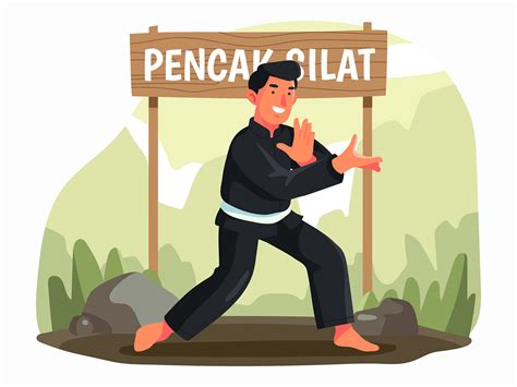 Pencak Silat Illustration On Behance