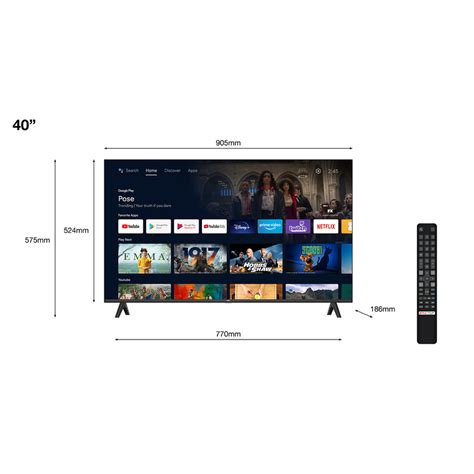 TCL 40S5400A TVC LED 40 ANDROID HDR FULL HD 2 HDMI 1 USB MICR