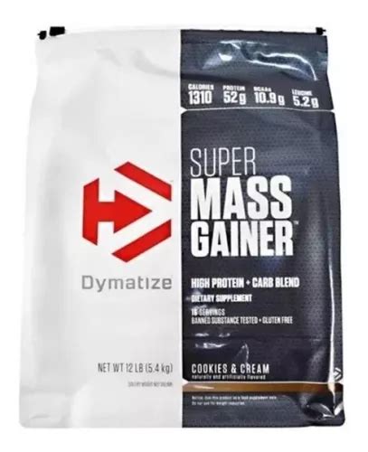 Suplemento Dymatize Super Mass Gainer Sabor Cookies Cream De Kg