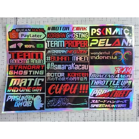 Jual Stiker Hologram Stiker Motor Hologram Stiker Hologram Motor