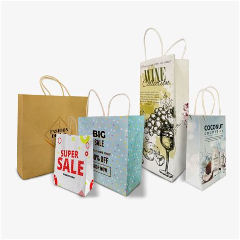 Custom Paper Bags Design And Print Paper Bags Online Uprinting