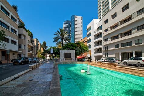 City Street And Buildings In Tel Aviv Israel Editorial Stock Photo