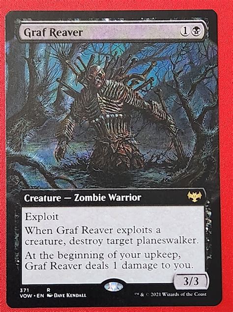 Mtg Graf Reaver Extended Art 371 Innistrad Crimson Vow Regular Rare