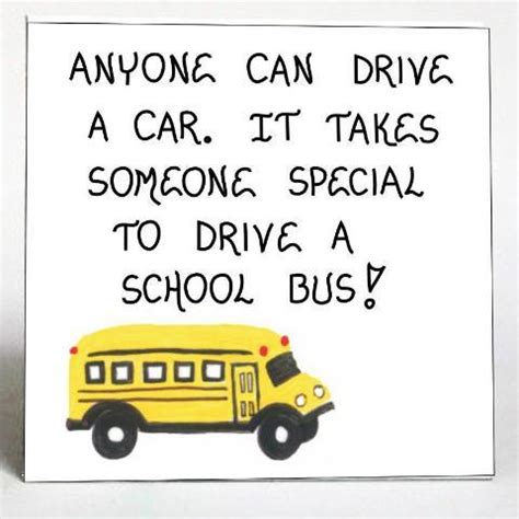 Bus driver magnet - Schoolbus operator appreciation quote. Yellow and ...