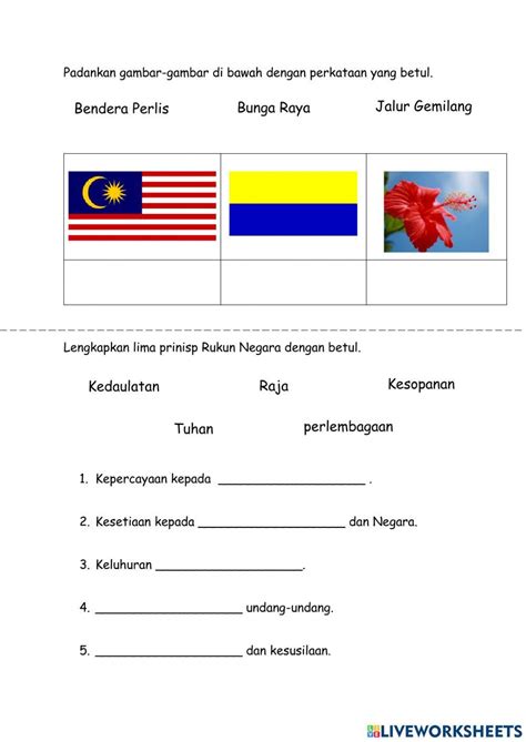 Kenali Malaysia Interactive Activity Live Worksheets