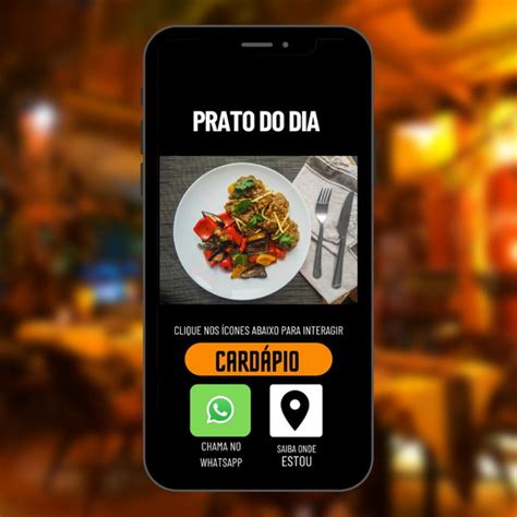 Cardápio Digital Interativo Restaurantes Ou Lancherias Elo7