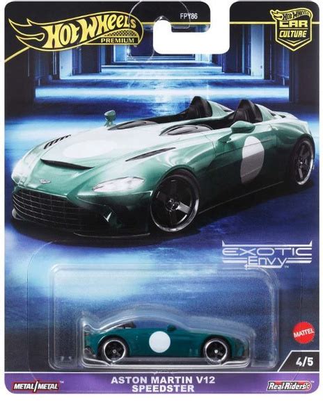Машинка Hot Wheels Premium Real Riders Car Culture Circuit Aston Martin V Speedster Хот Вилс