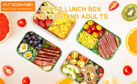 Andimei Bento Lunch Box Enfant Ml Anti Fuite Boite Lunchbox