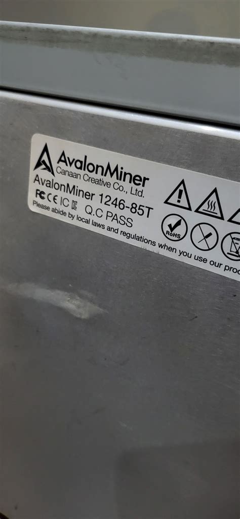 Asic miner асик Canaan Avalon 1246 85Th Алгоритм: SHA-256 Хэшрейт: 85: ...