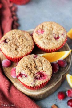 Vegan Cranberry Orange Muffins With Crumble Topping Bakerita