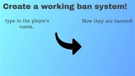 How To Make A Working Ban System In Roblox Studio Youtube